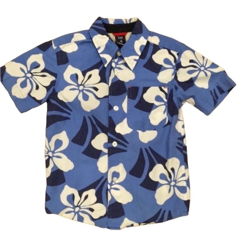 Boys Tropical 🏝 Gap Cotton shirt sleeve Shirt 4​